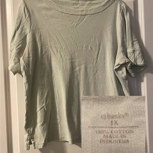 CJ Banks Green Shirt